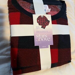 Stars Above Red and Black Plaid Pajamas